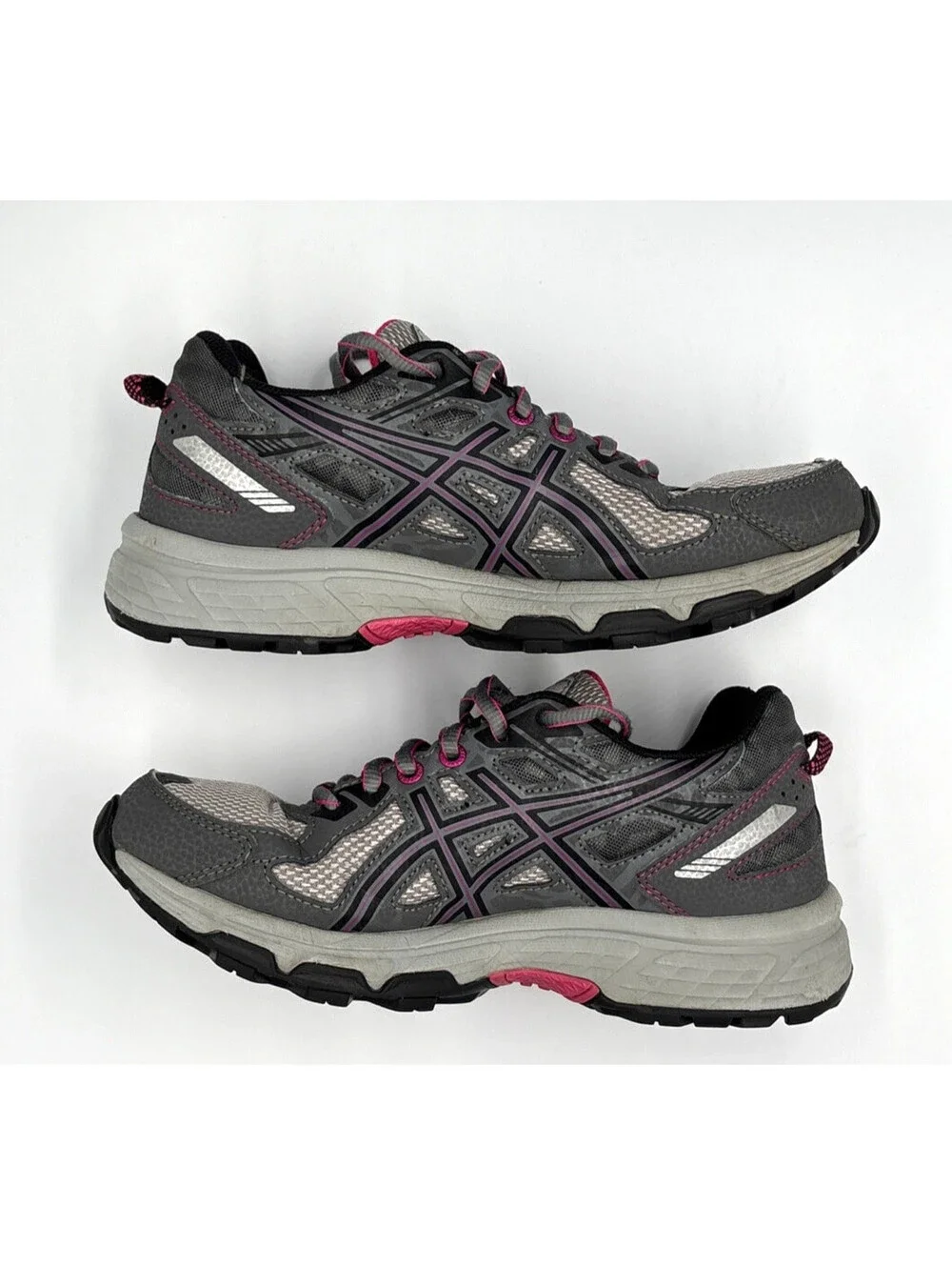 ASICS Gel Venture 6 Carbon Black Pink Peacock T7G7N Women's 7